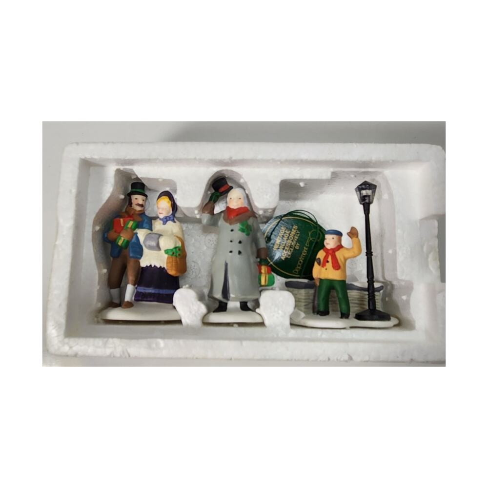 Dept 56 Heritage Village A Christmas Carol Morning Set Of 3 #5588-3 Retired Vtg